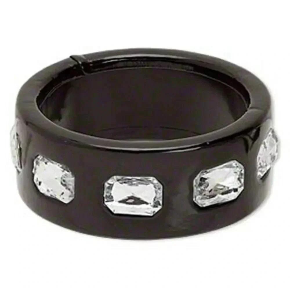 Shagadellic Bangle Bracelet Black Vinyl Bracelet